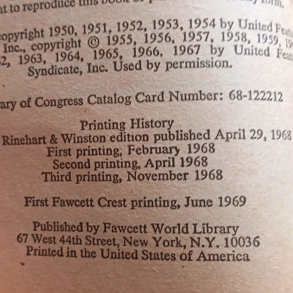 1969 Charlie Brown Comic Paperback Book Vintage, Snoopy Peanuts Characters - Picture 6 of 7